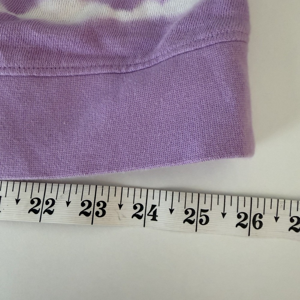 Talbots Tie-Dye Women's Sweatshirt Plus 2X Purple White Summer Cozy Pastel NEW - Picture 11 of 12